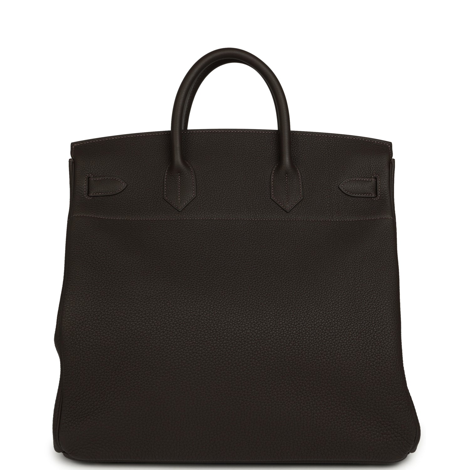HERMèS HAC BIRKIN 40 BAI BRUN TOGO PALLADIUM HARDWARE