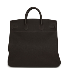 HERMèS HAC BIRKIN 40 BAI BRUN TOGO PALLADIUM HARDWARE