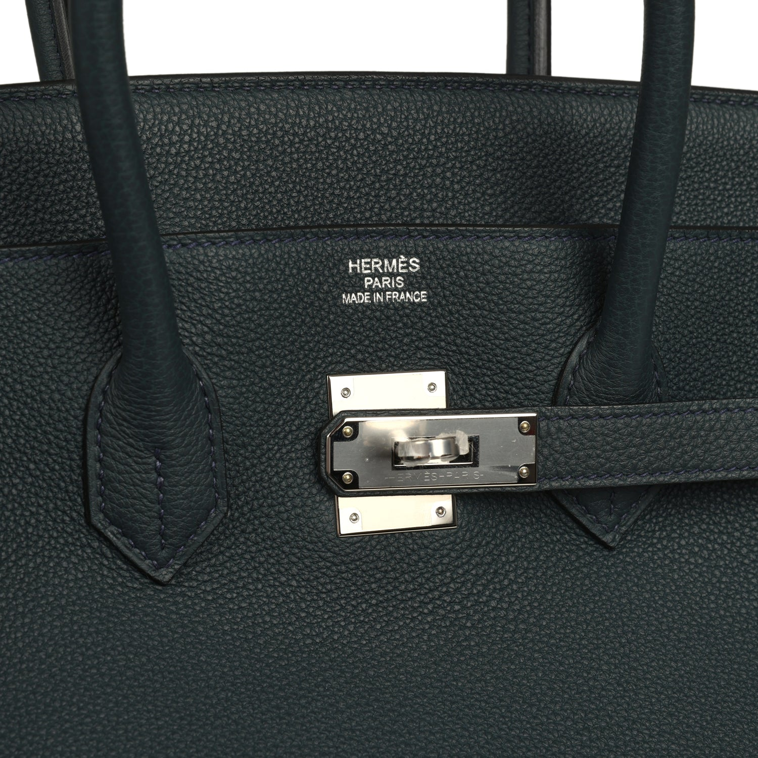 HERMèS BIRKIN 35 VERT ROUSSEAU TOGO PALLADIUM HARDWARE