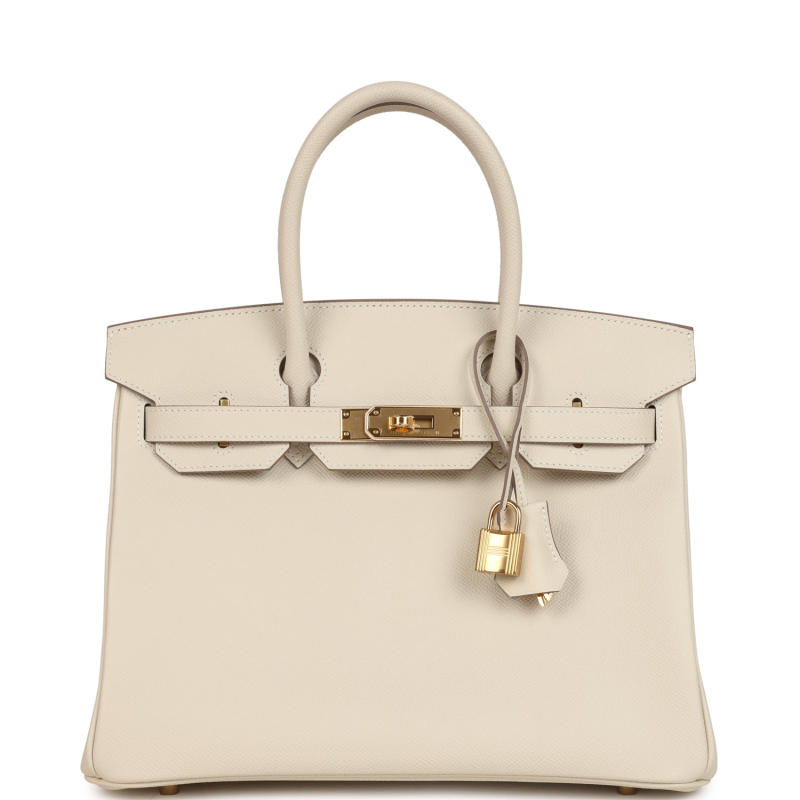 HERMèS BIRKIN 30 CRAIE EPSOM GOLD HARDWARE