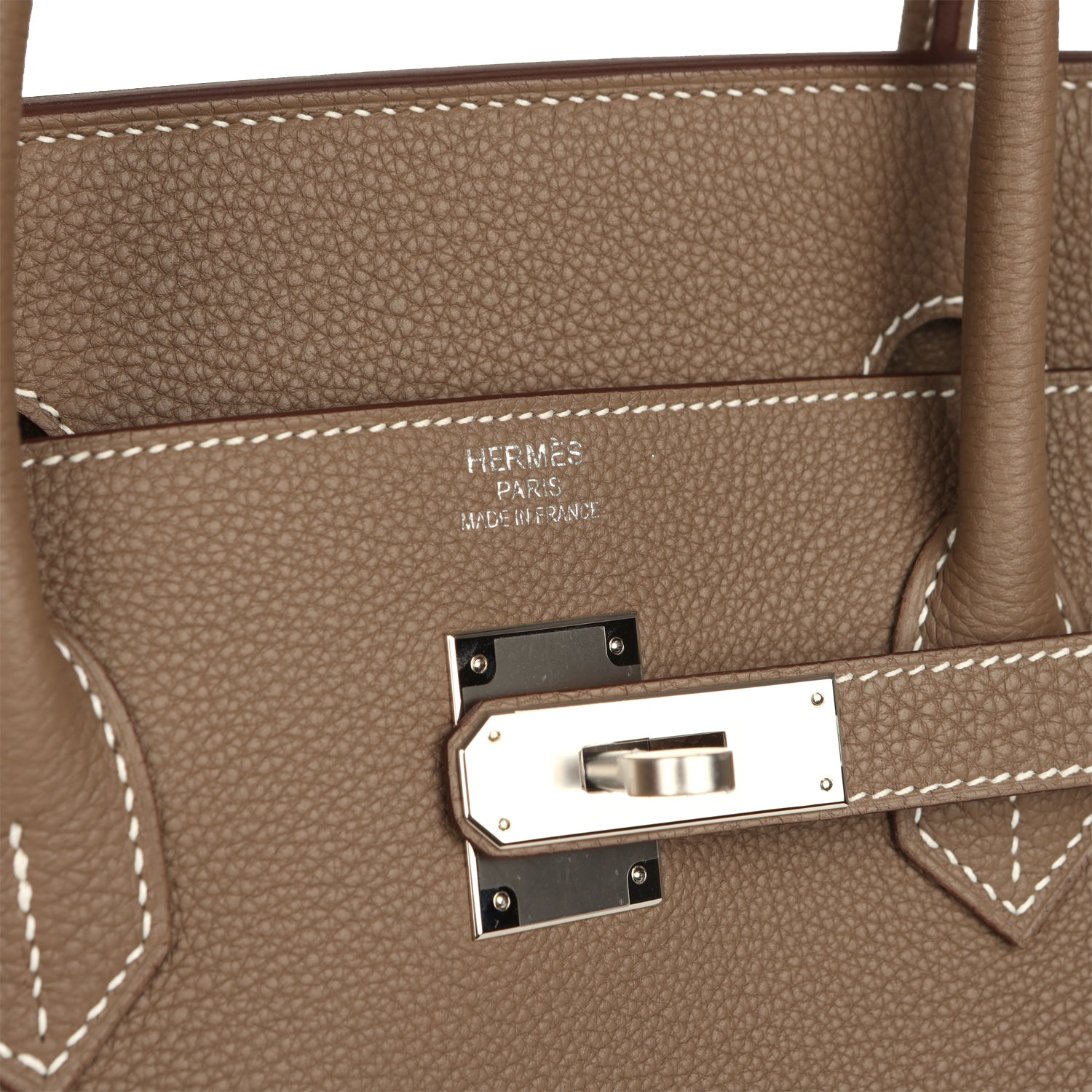 HERMèS BIRKIN 40 ETOUPE TOGO PALLADIUM HARDWARE