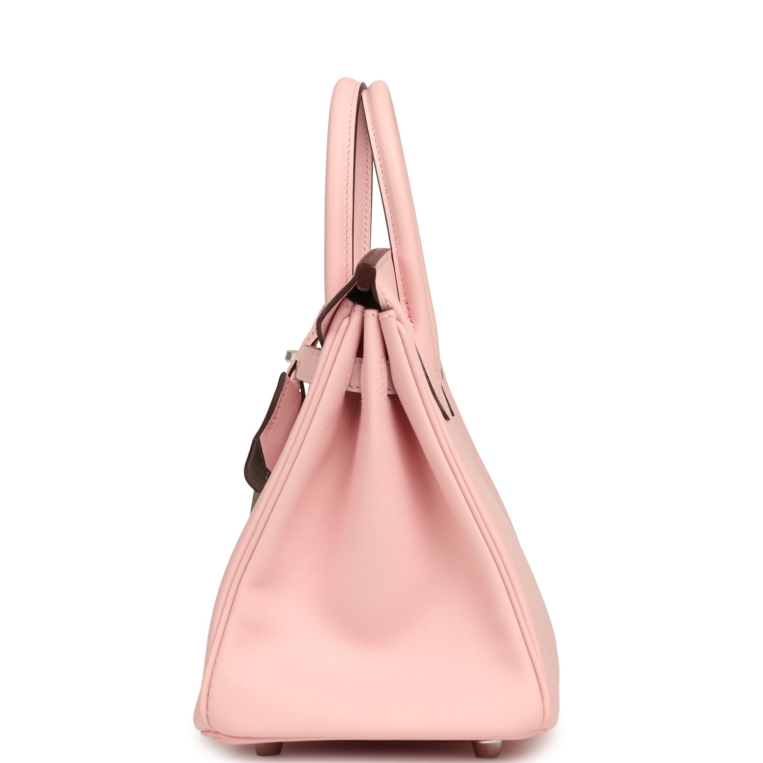 HERMèS SPECIAL ORDER (HSS) BIRKIN 25 ROSE SAKURA VERSO SWIFT BRUSHED PALLADIUM HARDWARE