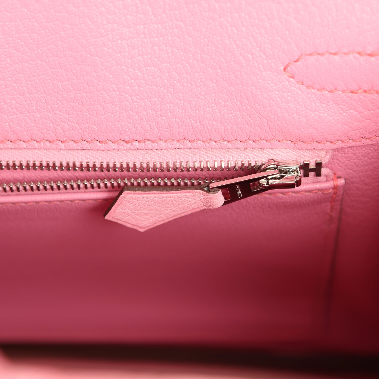 HERMèS BIRKIN 25 BUBBLEGUM OSTRICH BOREAL PALLADIUM HARDWARE
