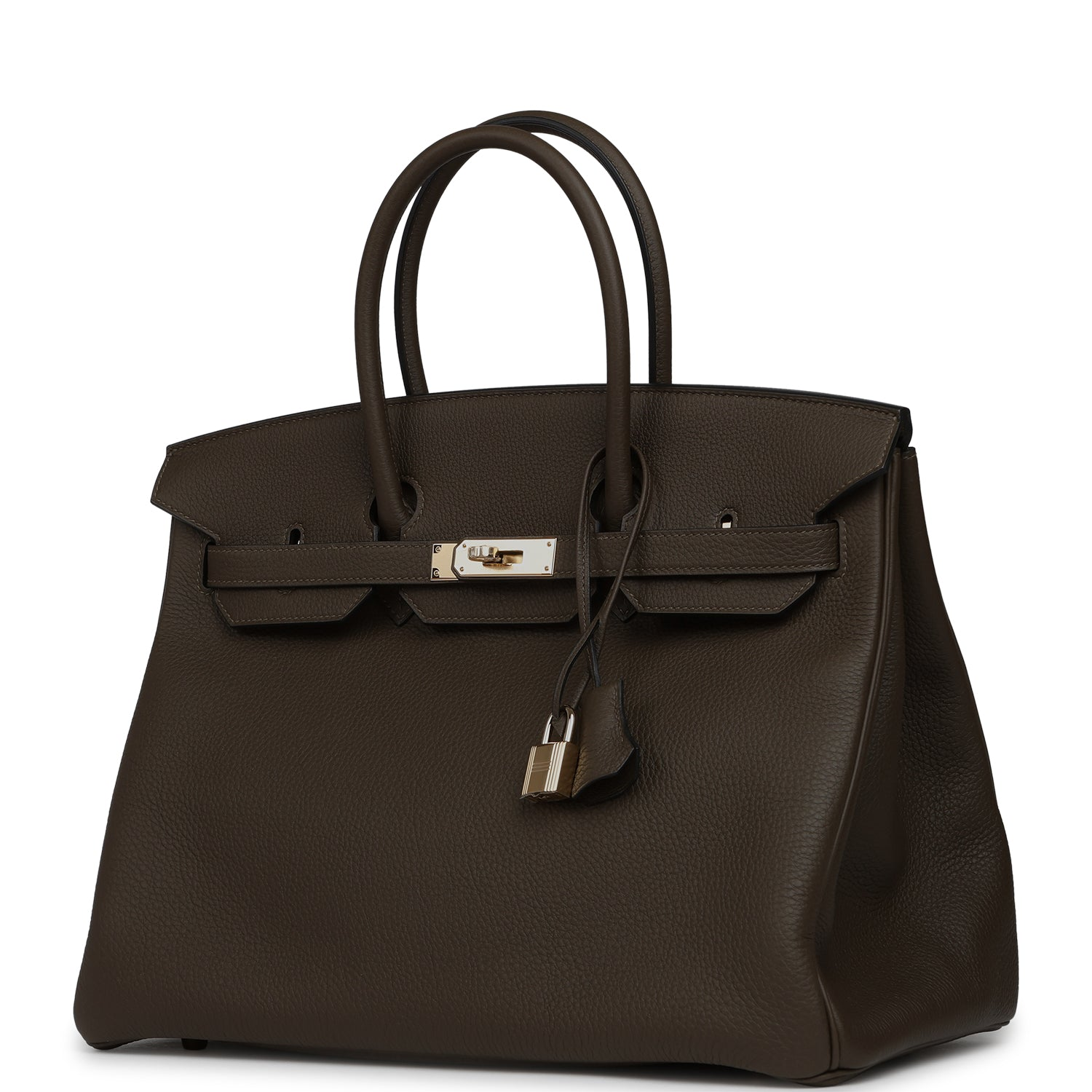 HERMèS BIRKIN 35 VERT LODEN TOGO PERMABRASS HARDWARE