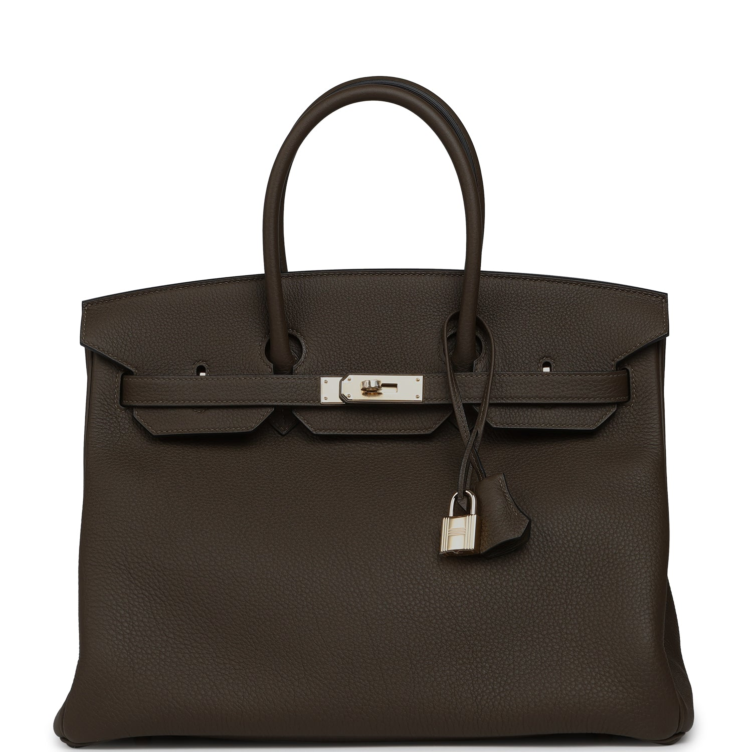 HERMèS BIRKIN 35 VERT LODEN TOGO PERMABRASS HARDWARE