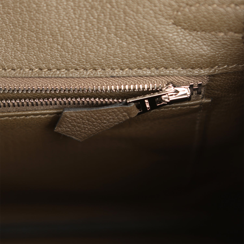 HERMèS BIRKIN 25 VERT LODEN TOGO PALLADIUM HARDWARE