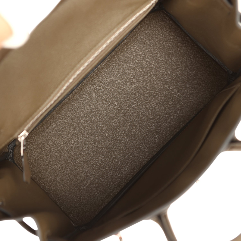 HERMèS BIRKIN 25 VERT LODEN TOGO PALLADIUM HARDWARE