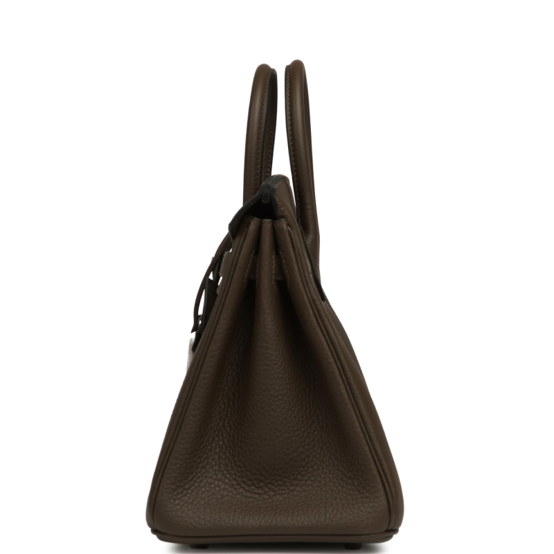 HERMèS BIRKIN 25 VERT LODEN TOGO PALLADIUM HARDWARE