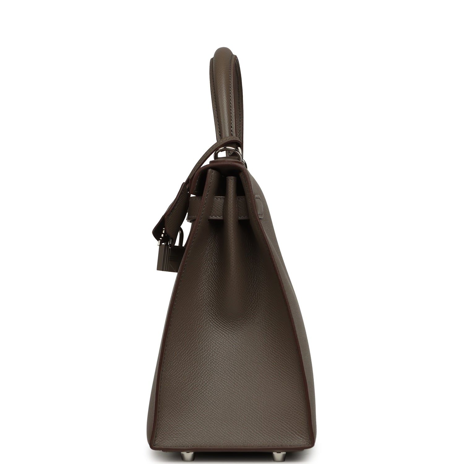 HERMèS KELLY SELLIER 28 ETAIN EPSOM PALLADIUM HARDWARE