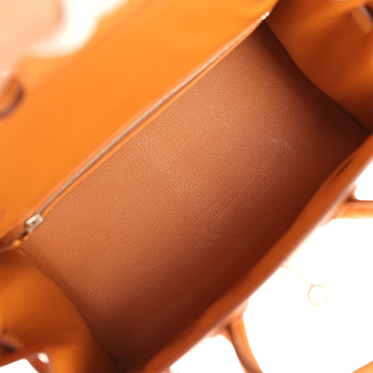 HERMèS BIRKIN SELLIER 25 GOLD OSTRICH PALLADIUM HARDWARE