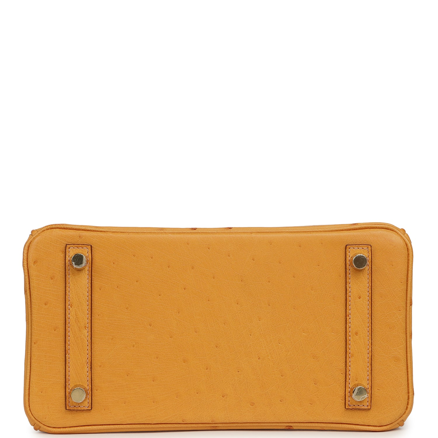 HERMèS BIRKIN 25 SAFRAN OSTRICH GOLD HARDWARE