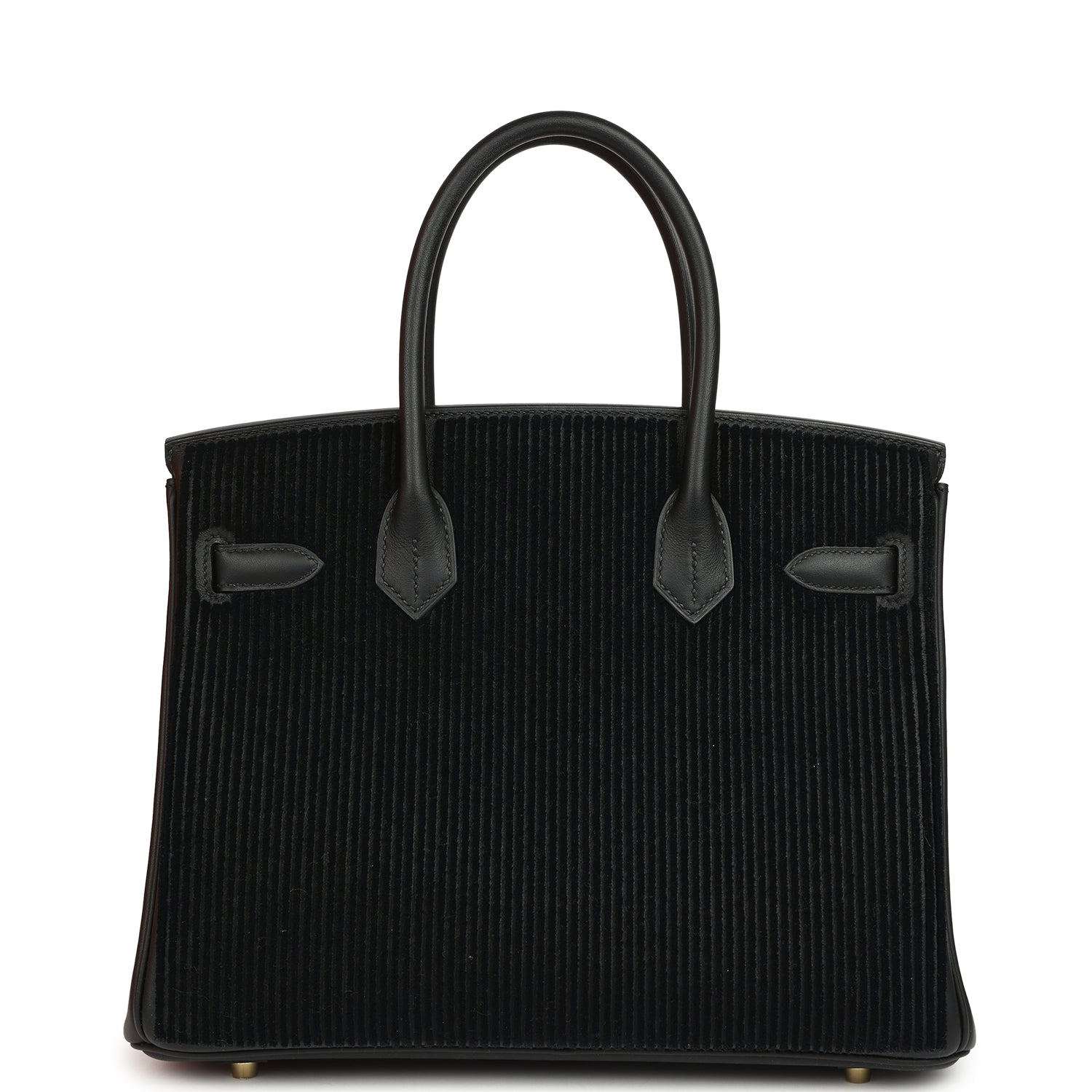 HERMèS BIRKIN 30 COTE-A-COTE TUFFETAGE, BLACK SWIFT PERMABRASS HARDWARE