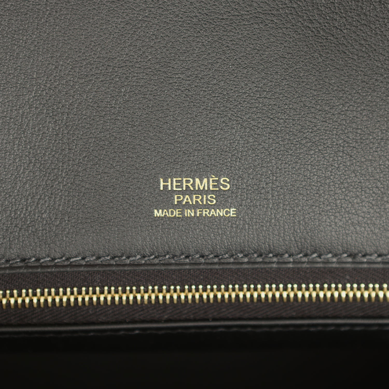 HERMèS BIRKIN 30 COTE-A-COTE TUFFETAGE, BLACK SWIFT PERMABRASS HARDWARE