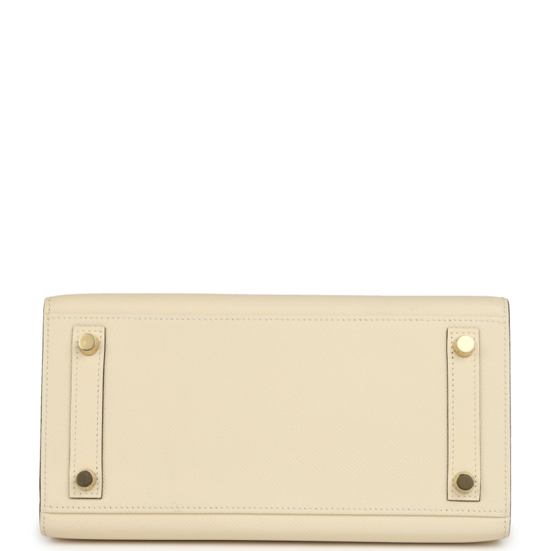 HERMèS BIRKIN SELLIER 25 NATA EPSOM GOLD HARDWARE