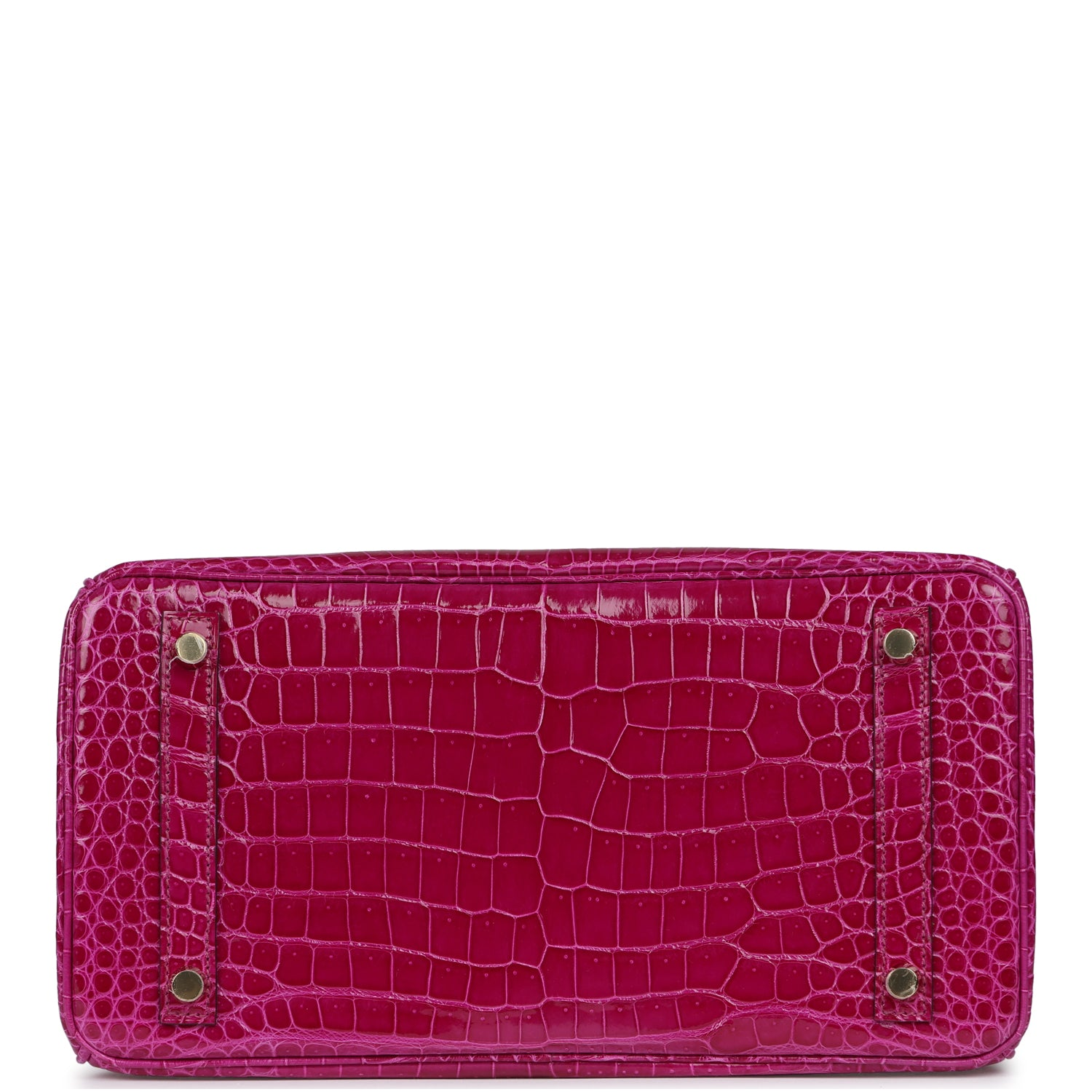 HERMèS BIRKIN 30 ROSE POURPRE SHINY POROSUS CROCODILE GOLD HARDWARE