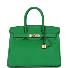 HERMèS BIRKIN 30 BAMBOU CLEMENCE GOLD HARDWARE