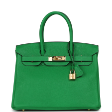 HERMèS BIRKIN 30 BAMBOU CLEMENCE GOLD HARDWARE