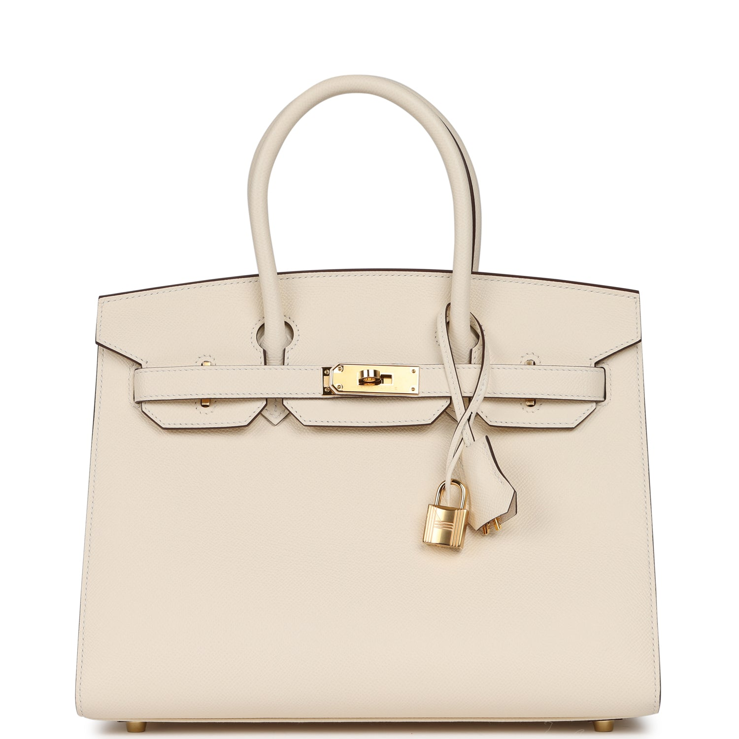 HERMèS BIRKIN SELLIER 30 NATA EPSOM GOLD HARDWARE