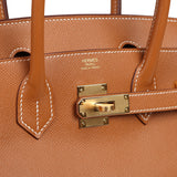 HERMèS BIRKIN 30 GOLD EPSOM GOLD HARDWARE