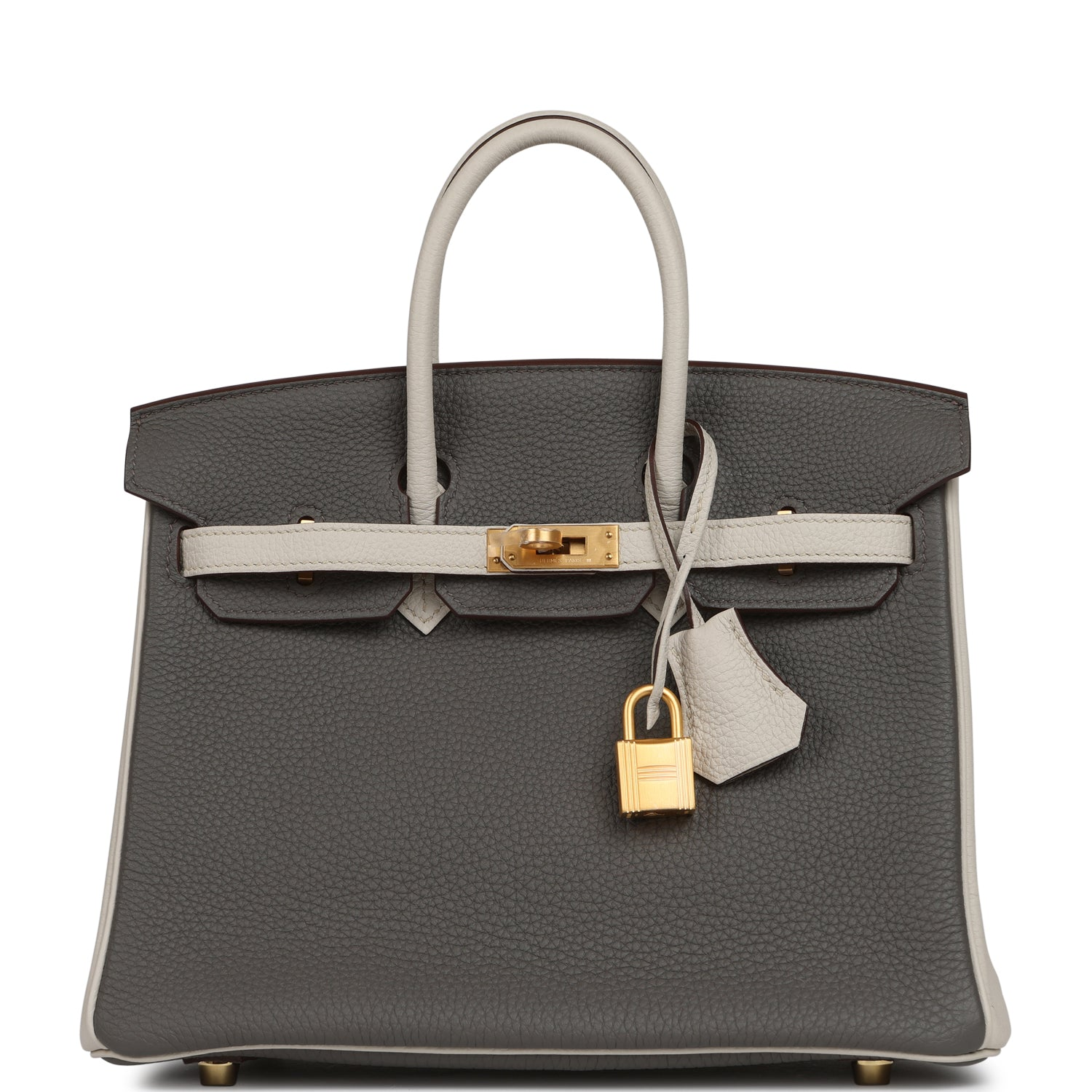 HERMèS SPECIAL ORDER (HSS) BIRKIN 25 ETAIN, CRAIE TOGO BRUSHED GOLD HARDWARE