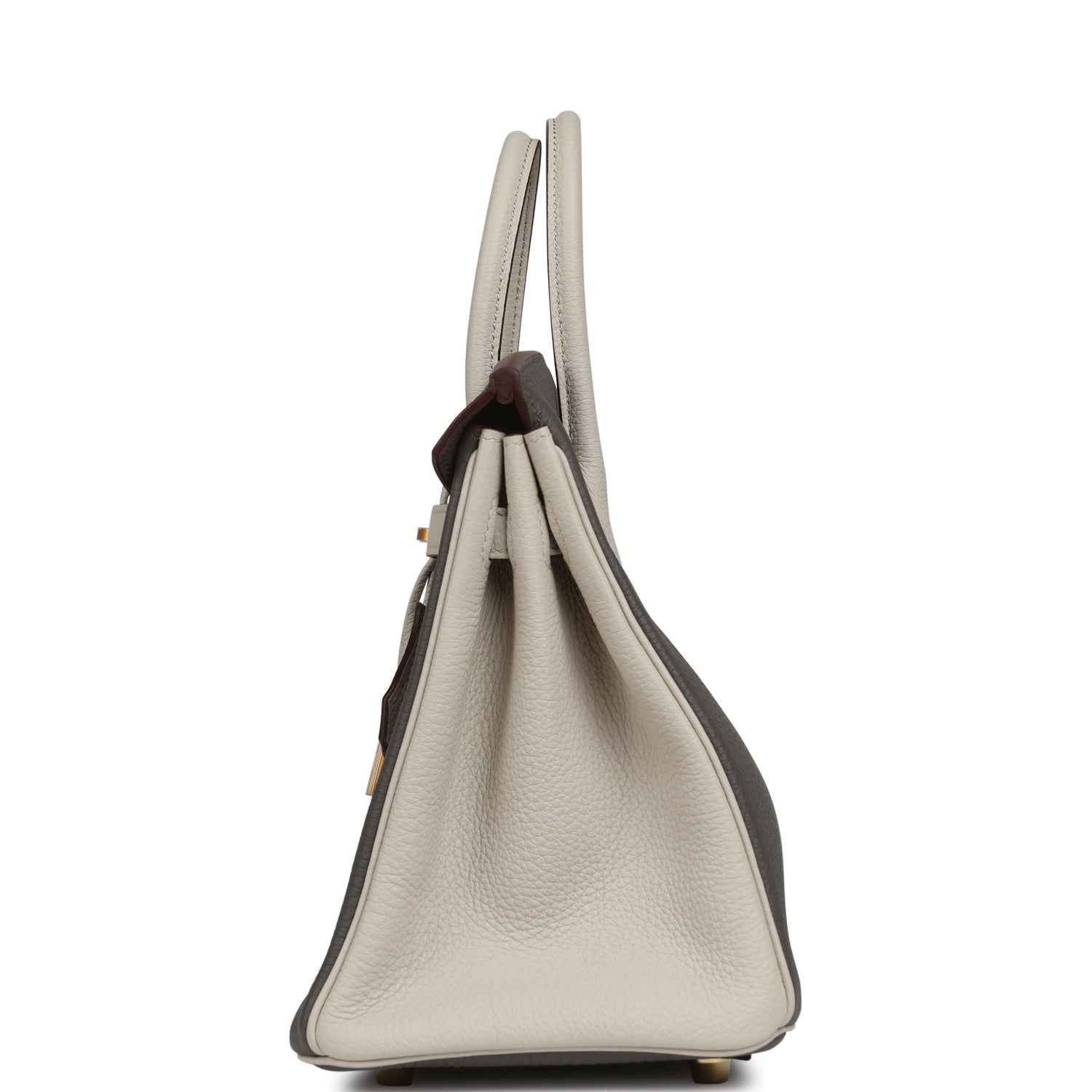 HERMèS SPECIAL ORDER (HSS) BIRKIN 25 ETAIN, CRAIE TOGO BRUSHED GOLD HARDWARE