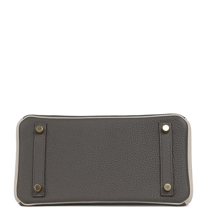 HERMèS SPECIAL ORDER (HSS) BIRKIN 25 ETAIN, CRAIE TOGO BRUSHED GOLD HARDWARE