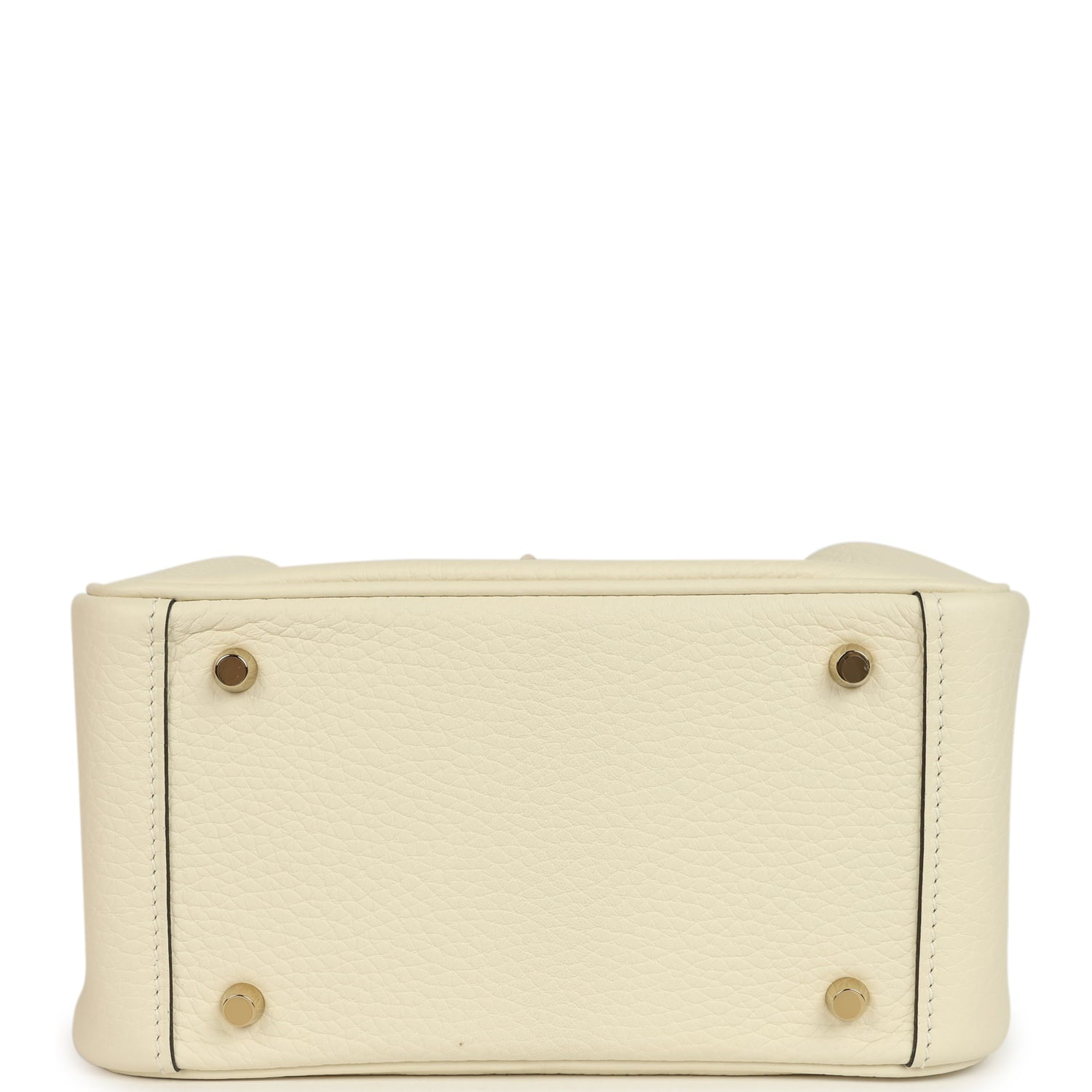 HERMèS MINI LINDY II CREAM CLEMENCE GOLD HARDWARE