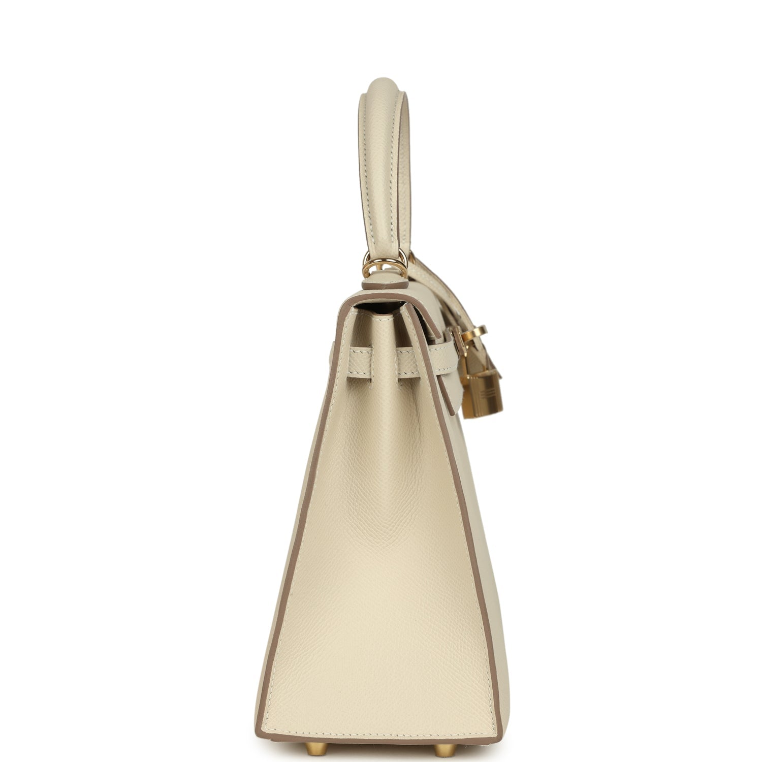HERMèS KELLY SELLIER 25 CRAIE EPSOM PERMABRASS HARDWARE