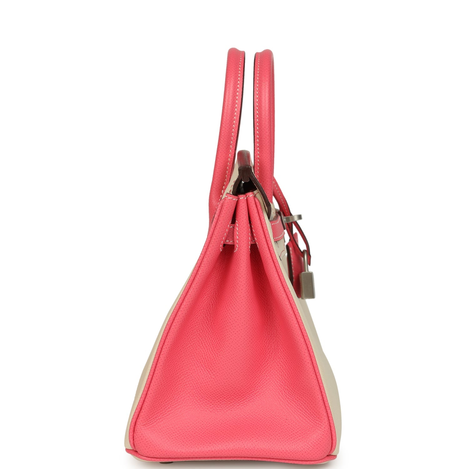 HERMèS SPECIAL ORDER (HSS) BIRKIN 25 CRAIE, ROSE AZALEE EPSOM BRUSHED PALLADIUM HARDWARE
