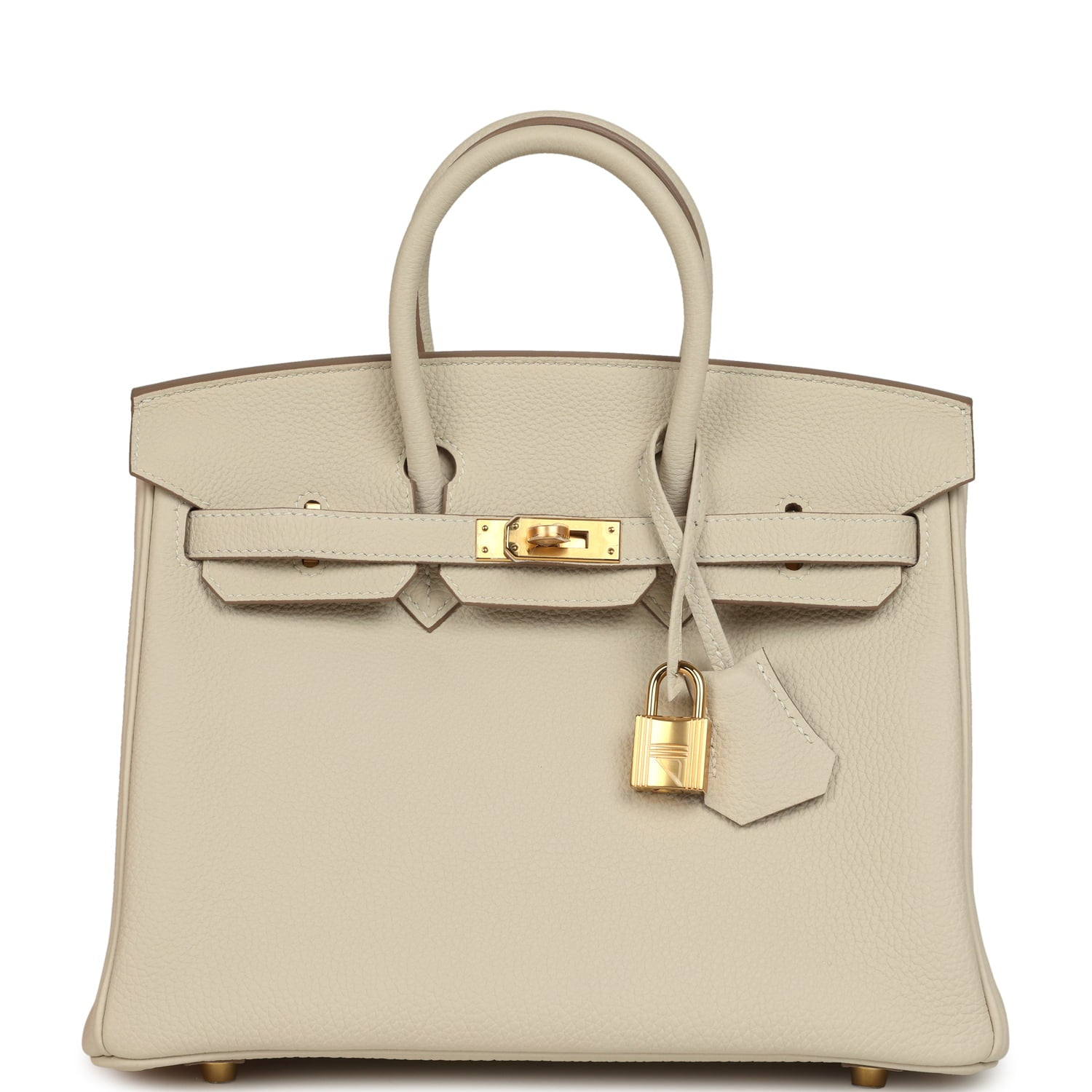 HERMèS BIRKIN 25 CRAIE TOGO GOLD HARDWARE