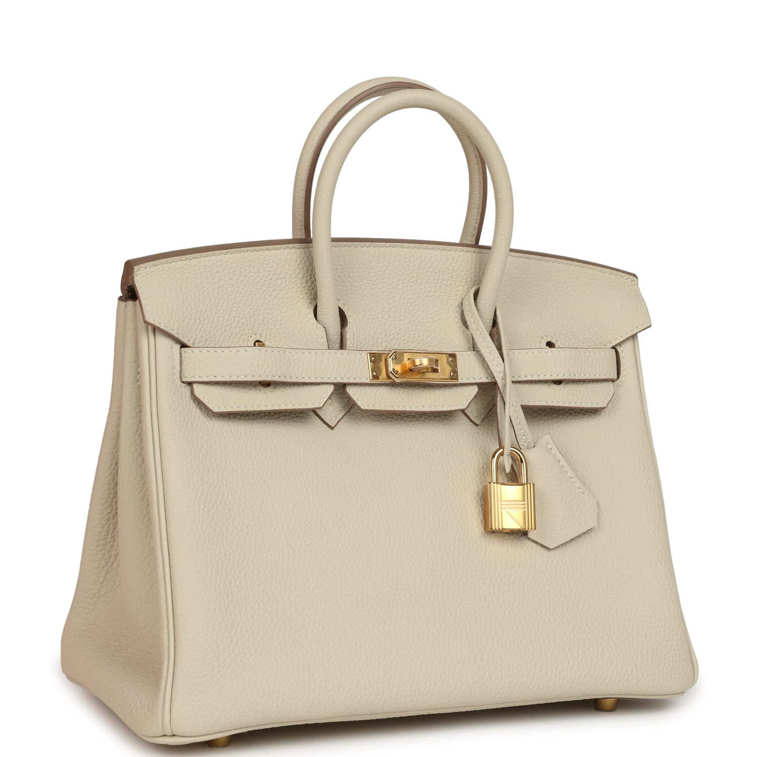 HERMèS BIRKIN 25 CRAIE TOGO GOLD HARDWARE