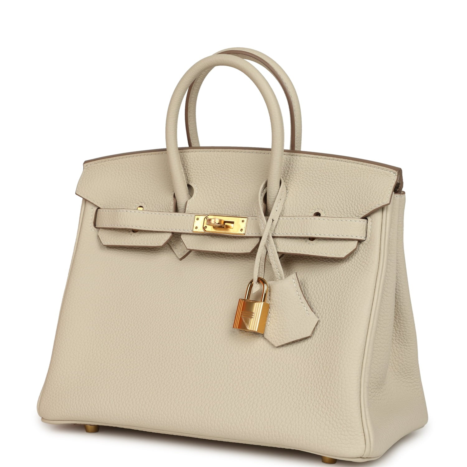 HERMèS BIRKIN 25 CRAIE TOGO GOLD HARDWARE