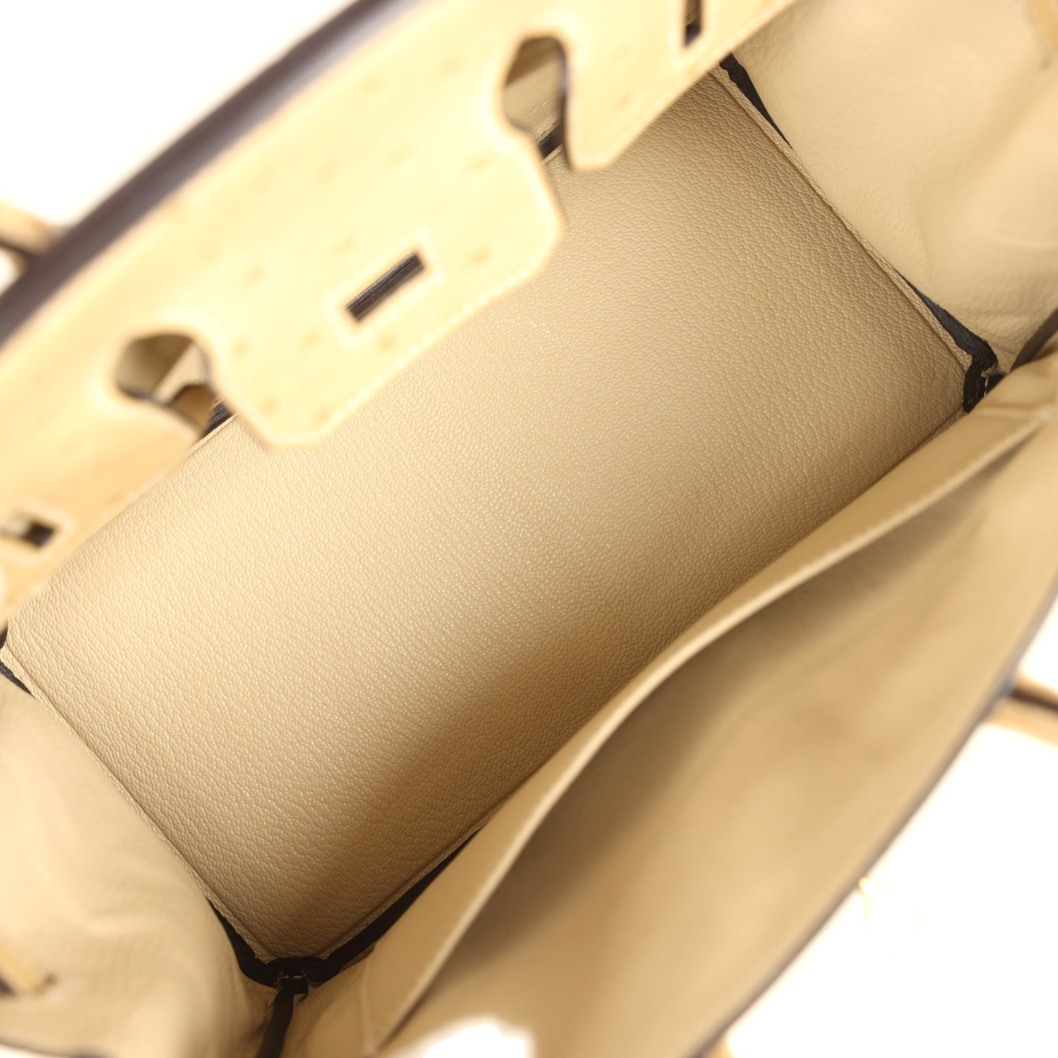 HERMèS BIRKIN 25 TRENCH OSTRICH GOLD HARDWARE