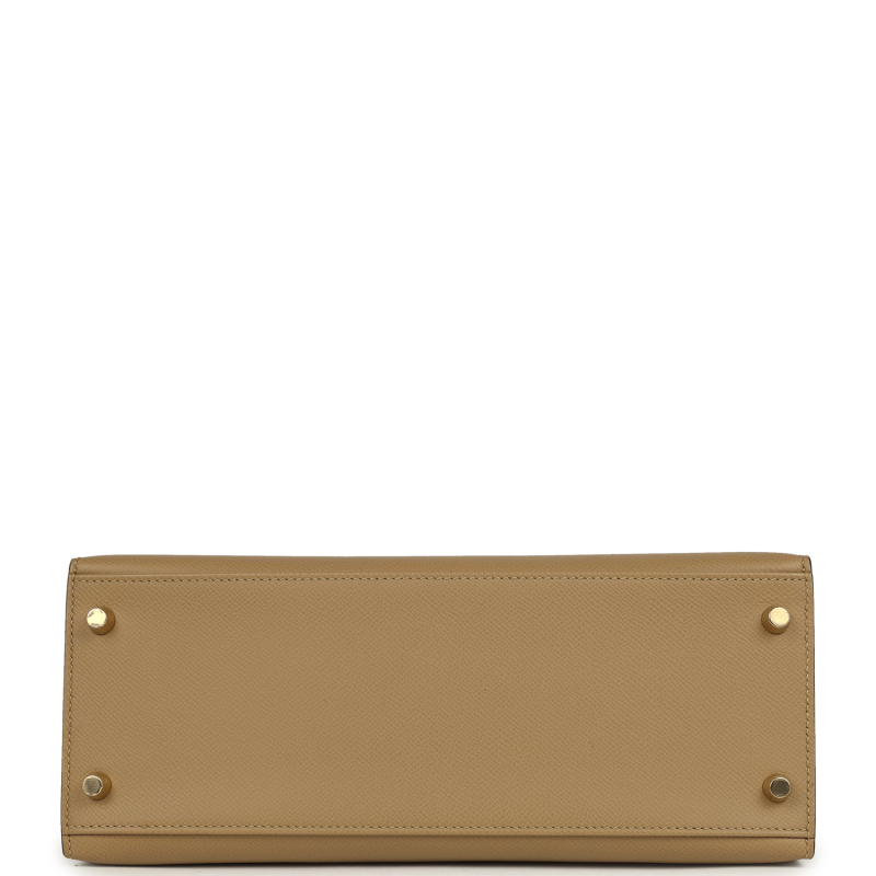 HERMèS KELLY SELLIER 28 POUSSIERE EPSOM PERMABRASS HARDWARE