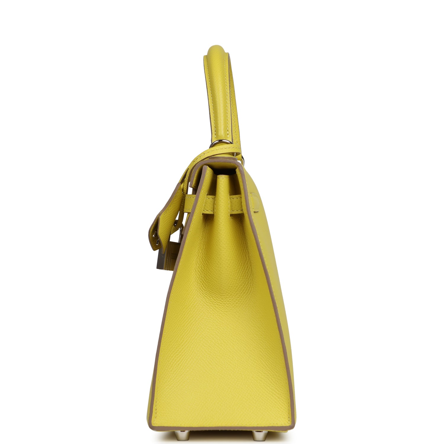 HERMèS KELLY SELLIER 25 LIME EPSOM PALLADIUM HARDWARE