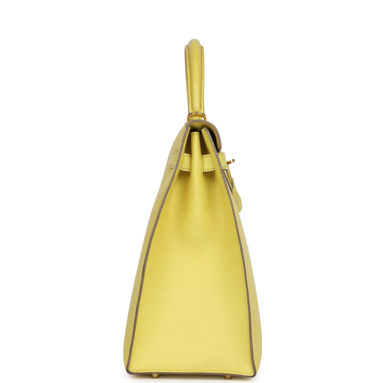 HERMèS KELLY SELLIER 35 SOUFRE EPSOM GOLD HARDWARE