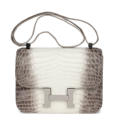 HERMèS CONSTANCE 1-24 HIMALAYA MATTE NILOTICUS CROCODILE PALLADIUM HARDWARE
