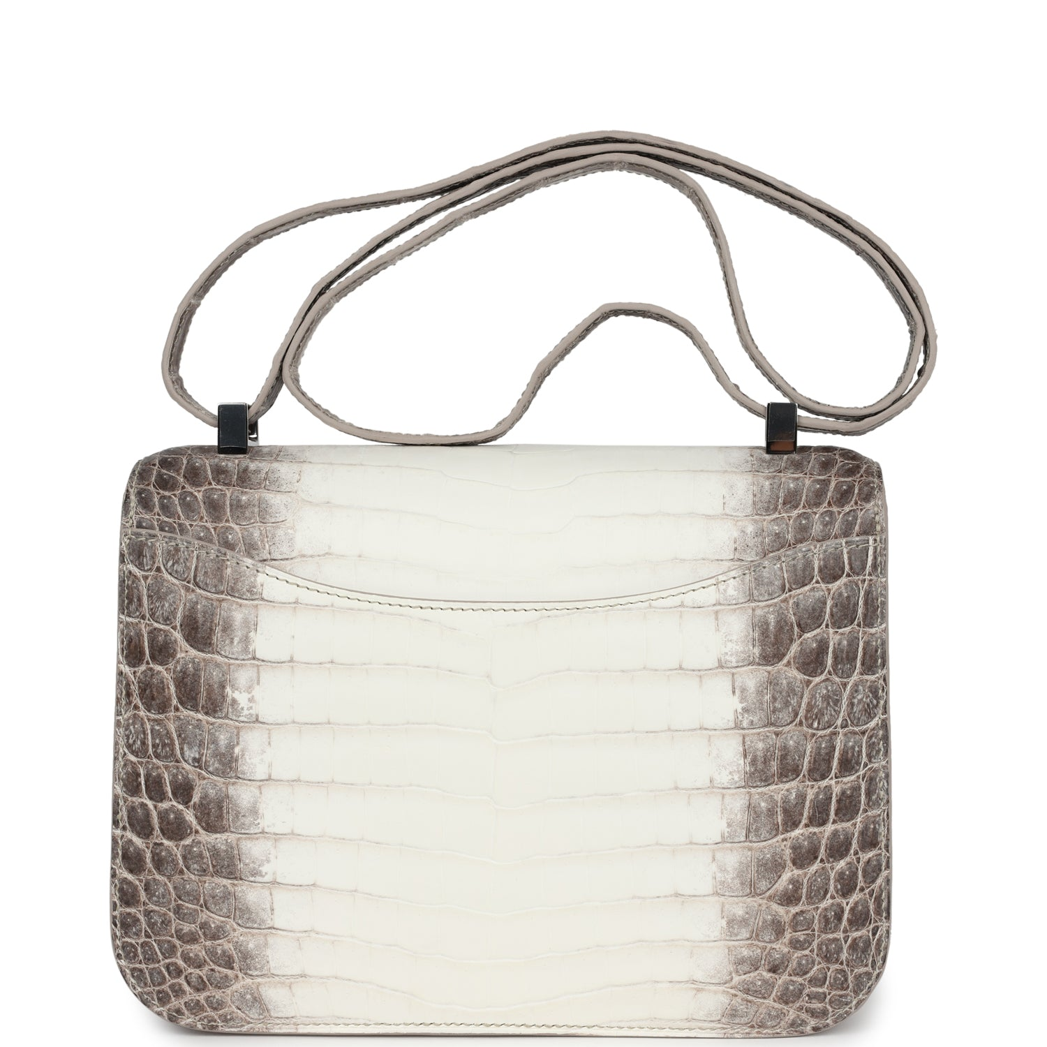 HERMèS CONSTANCE 1-24 HIMALAYA MATTE NILOTICUS CROCODILE PALLADIUM HARDWARE