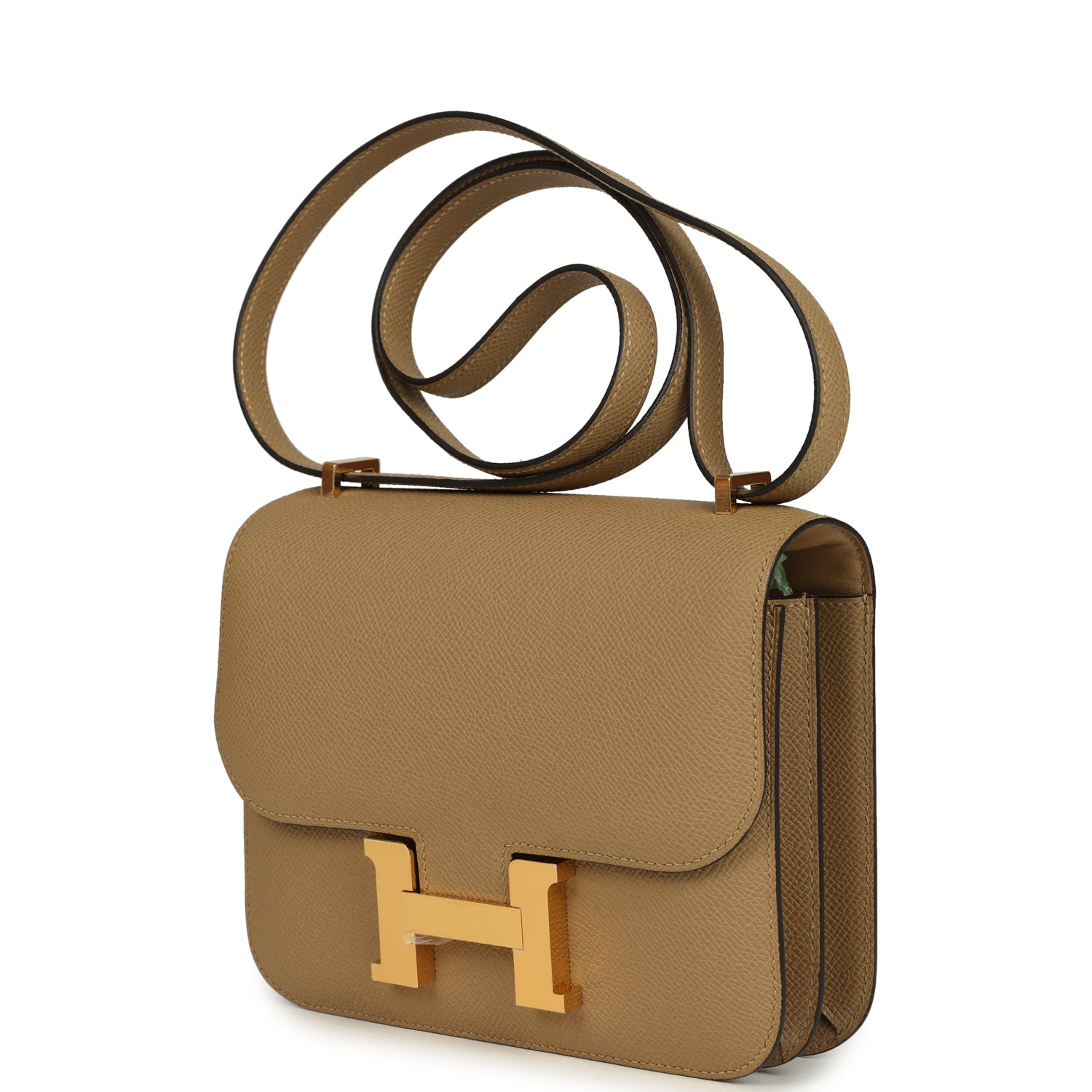 HERMèS CONSTANCE 18 POUSSIERE EPSOM GOLD HARDWARE