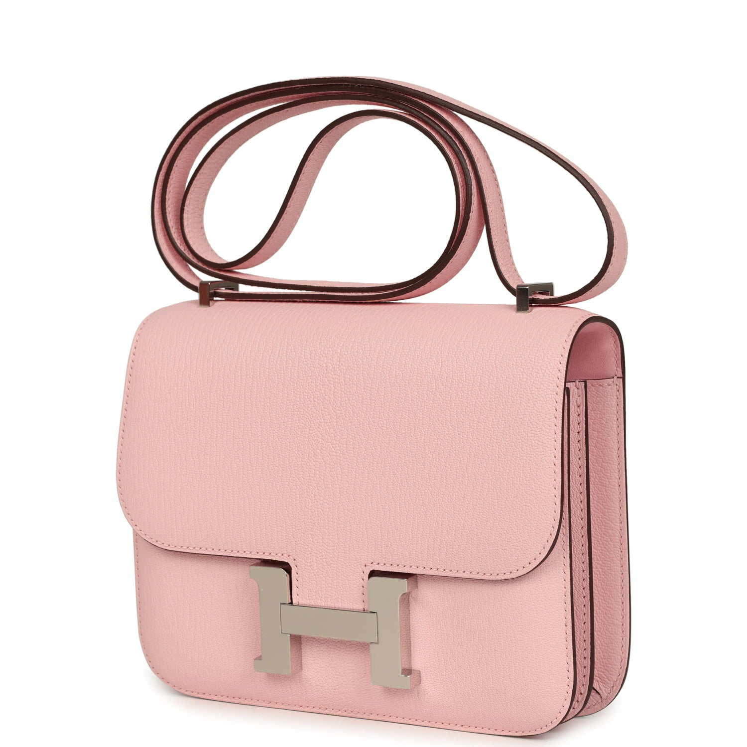 HERMèS CONSTANCE 18 ROSE SAKURA CHEVRE MYSORE PALLADIUM HARDWARE