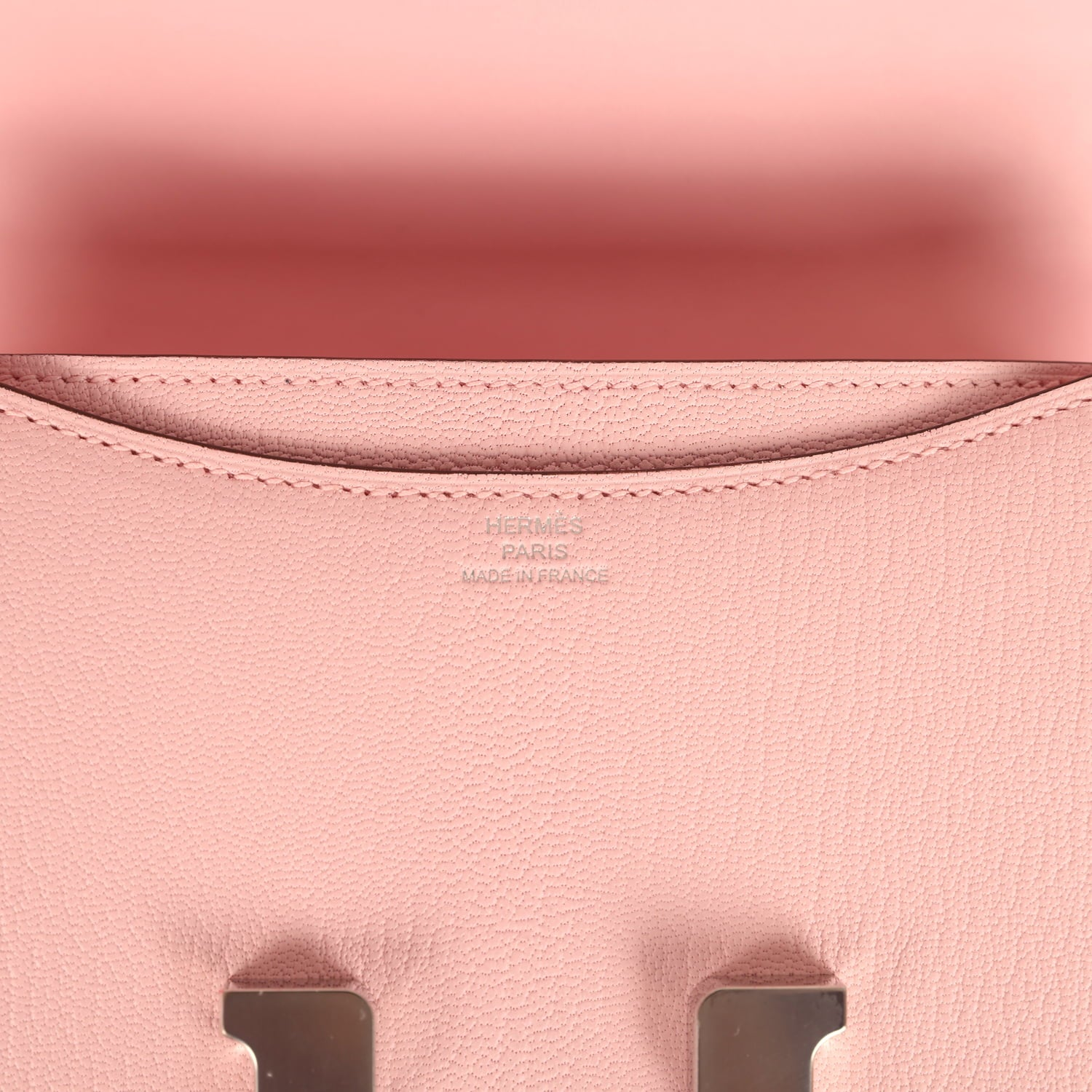 HERMèS CONSTANCE 18 ROSE SAKURA CHEVRE MYSORE PALLADIUM HARDWARE