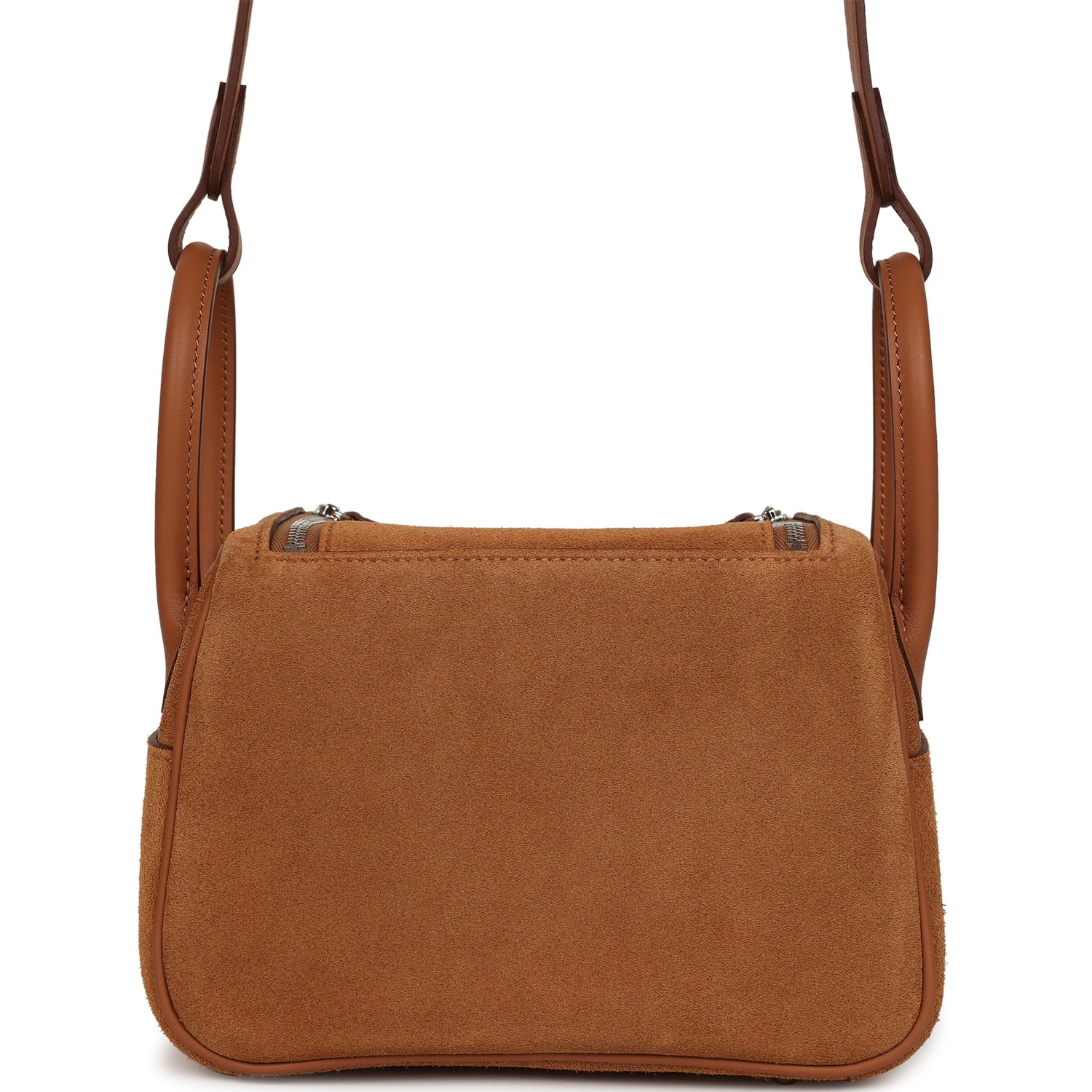 HERMèS MINI LINDY II CHAMOIS GRIZZLY GOLD SWIFT PALLADIUM HARDWARE