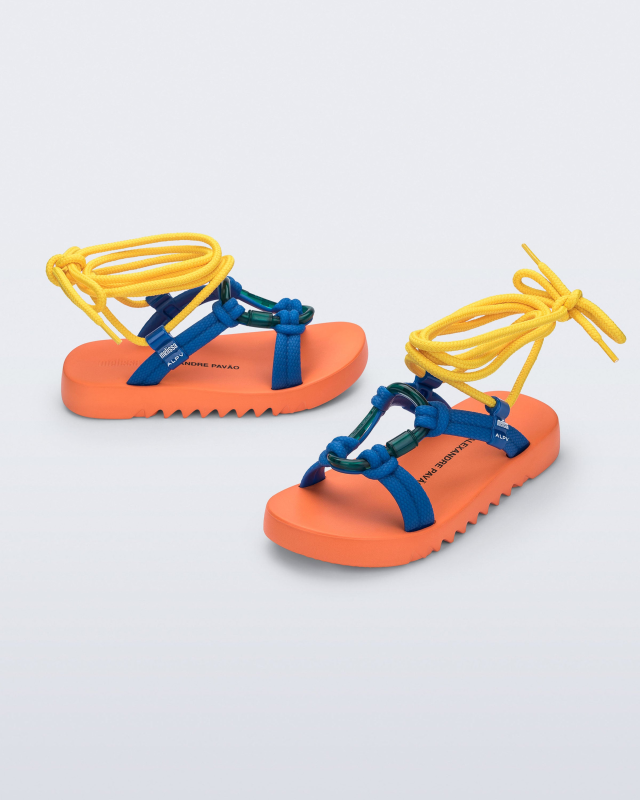 MELISSA + ALEXANDRE PAVAO KIRK  ORANGE/BLUE/YELLOW