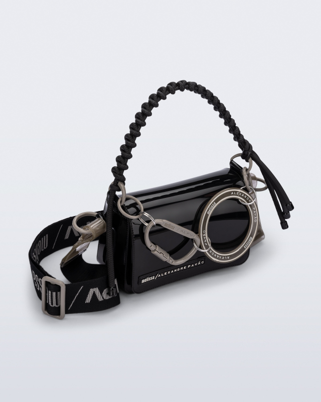 MELISSA + ALEXANDRE PAVAO OLGA BAG BLACK