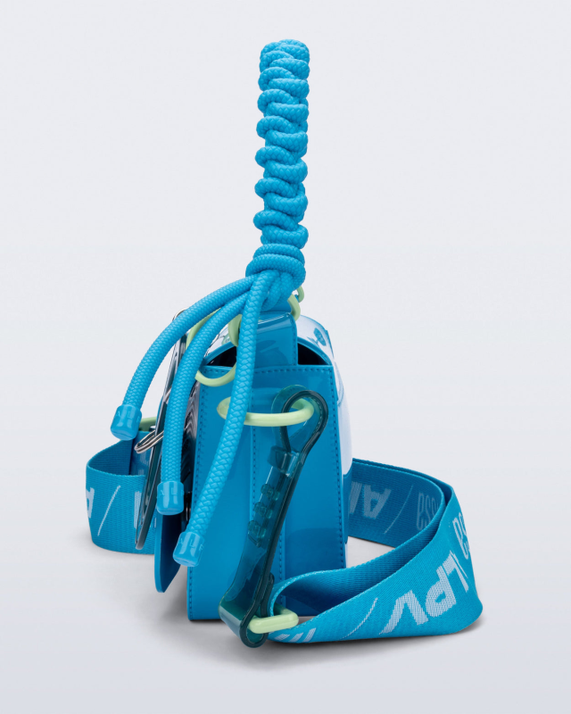 MELISSA + ALEXANDRE PAVAO OLGA BAG  BLUE