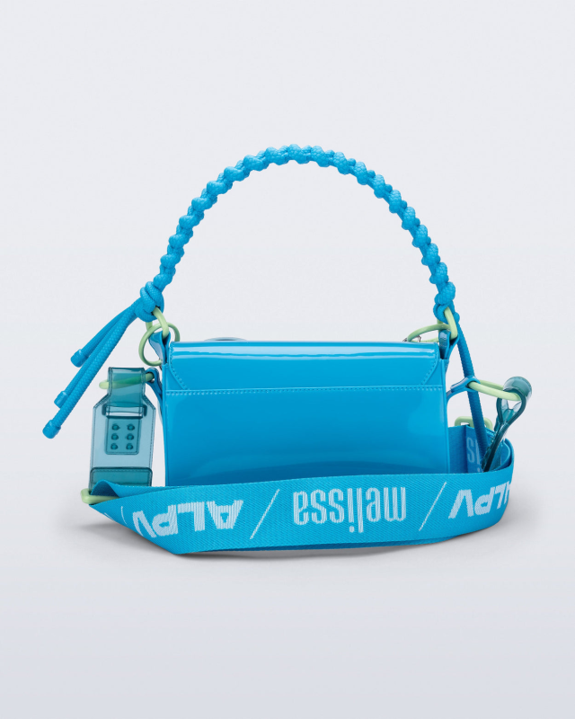 MELISSA + ALEXANDRE PAVAO OLGA BAG  BLUE