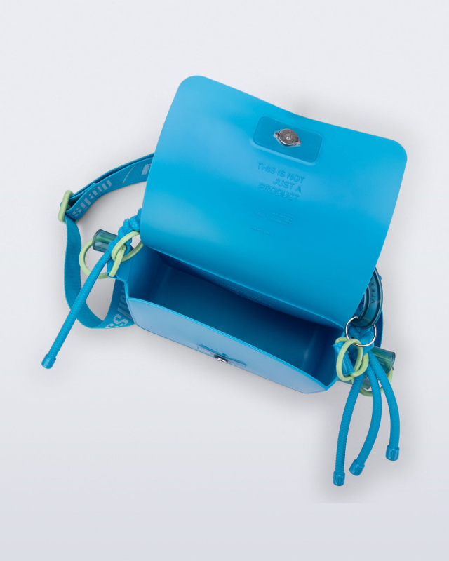 MELISSA + ALEXANDRE PAVAO OLGA BAG  BLUE