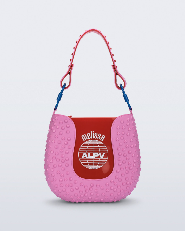 MELISSA + ALEXANDRE PAVAO NINA BAG  PINK/RED