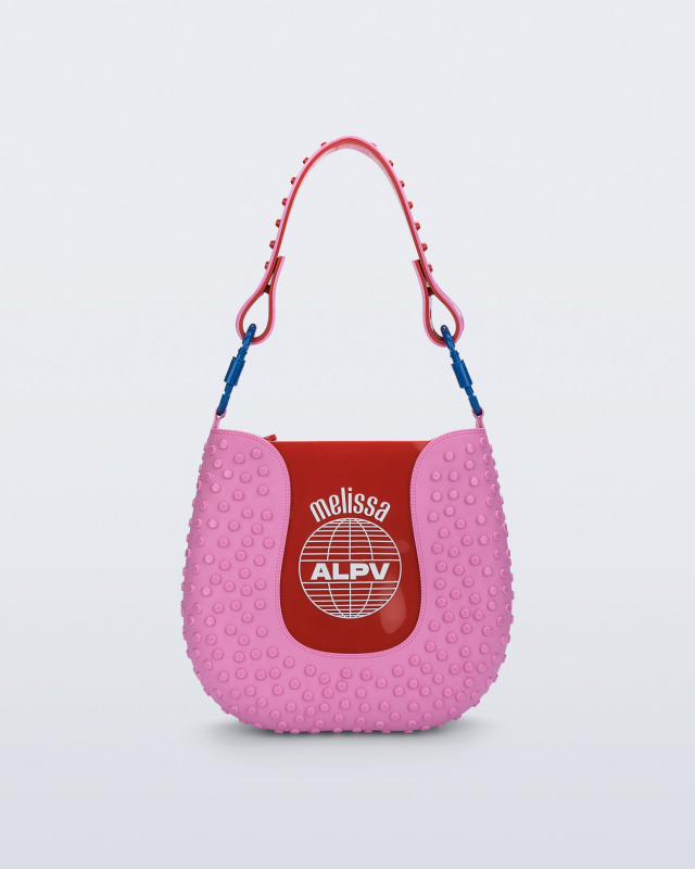 MELISSA + ALEXANDRE PAVAO NINA BAG  PINK/RED