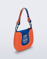 MELISSA + ALEXANDRE PAVAO NINA BAG  ORANGE/BLUE